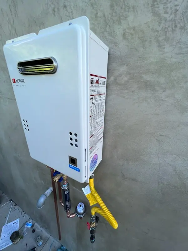 Tankless water heater installation for Village of the Branch homes
